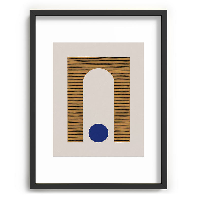 Blue Circle #1 Framed Art Print