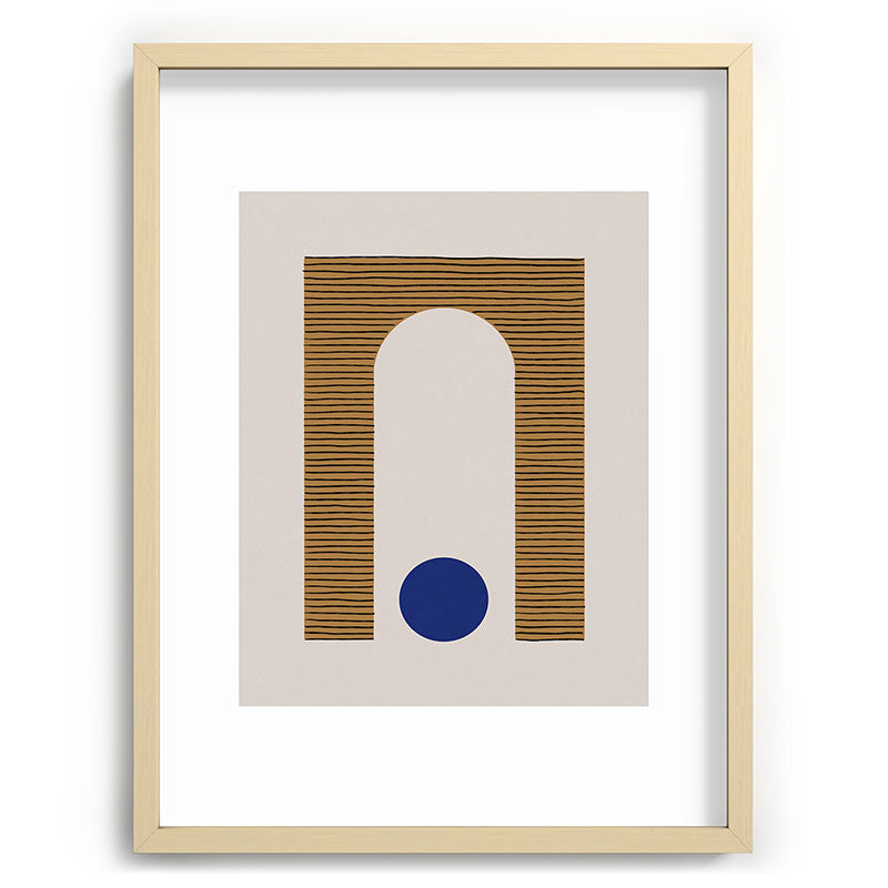 Blue Circle #1 Framed Art Print