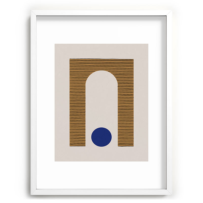 Blue Circle #1 Framed Art Print