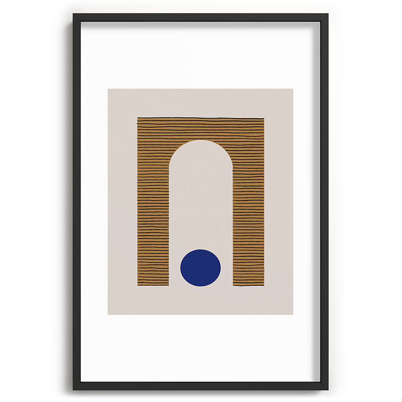 Blue Circle #1 Framed Art Print