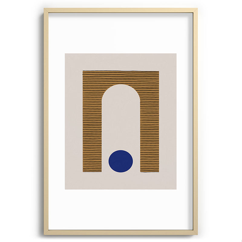 Blue Circle #1 Framed Art Print
