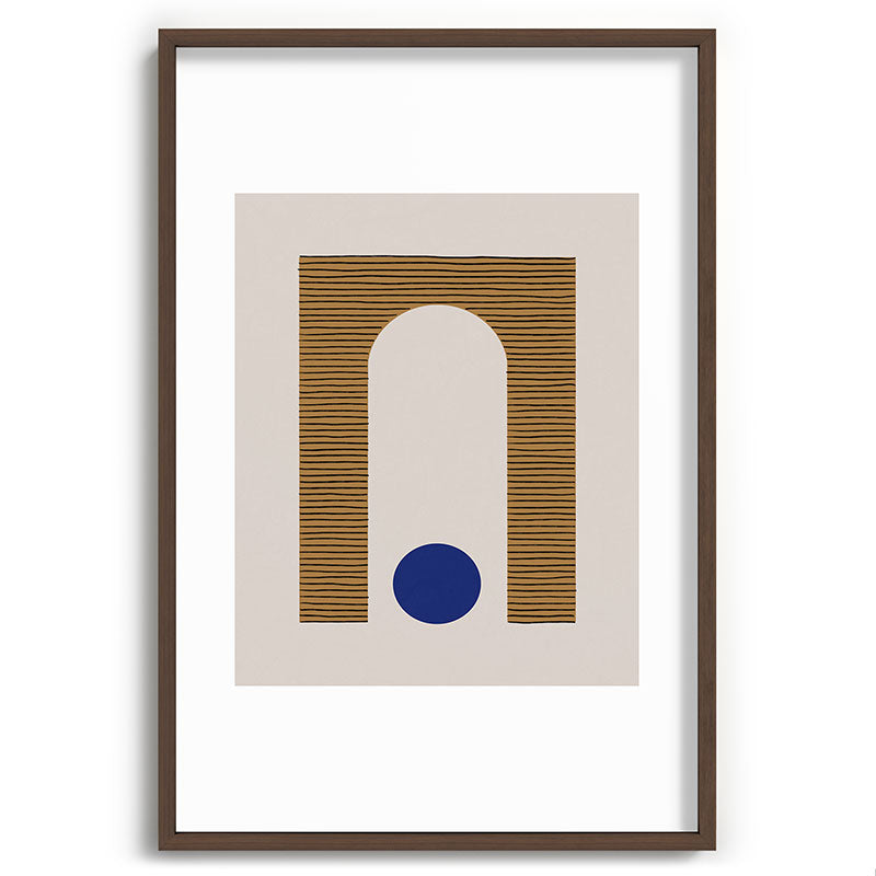 Blue Circle #1 Framed Art Print