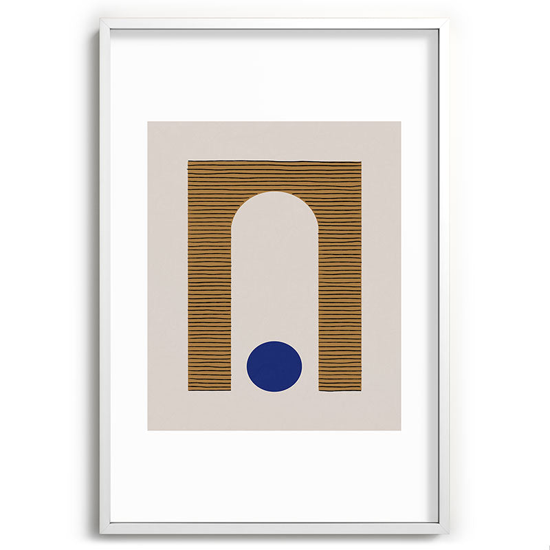 Blue Circle #1 Framed Art Print