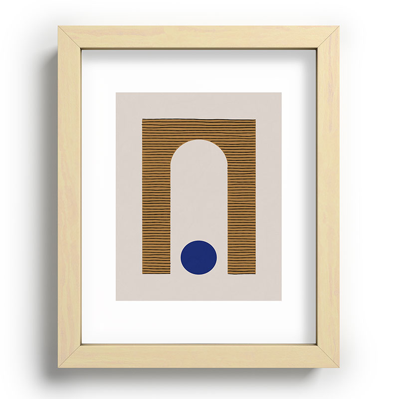 Blue Circle #1 Framed Art Print