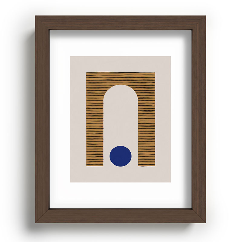 Blue Circle #1 Framed Art Print