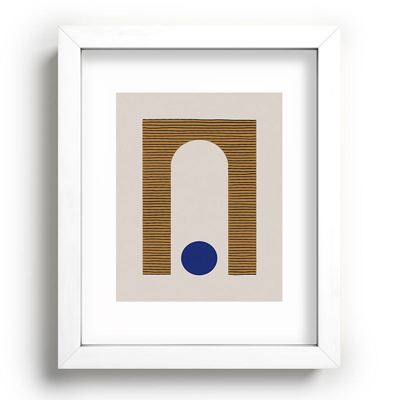 Blue Circle #1 Framed Art Print