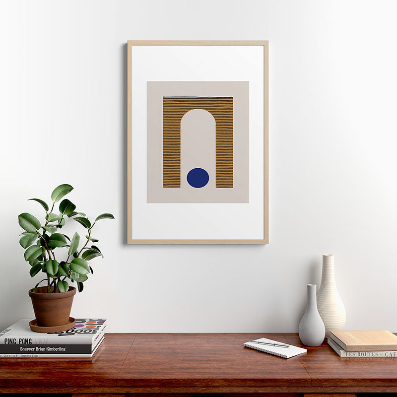 Blue Circle #1 Framed Art Print