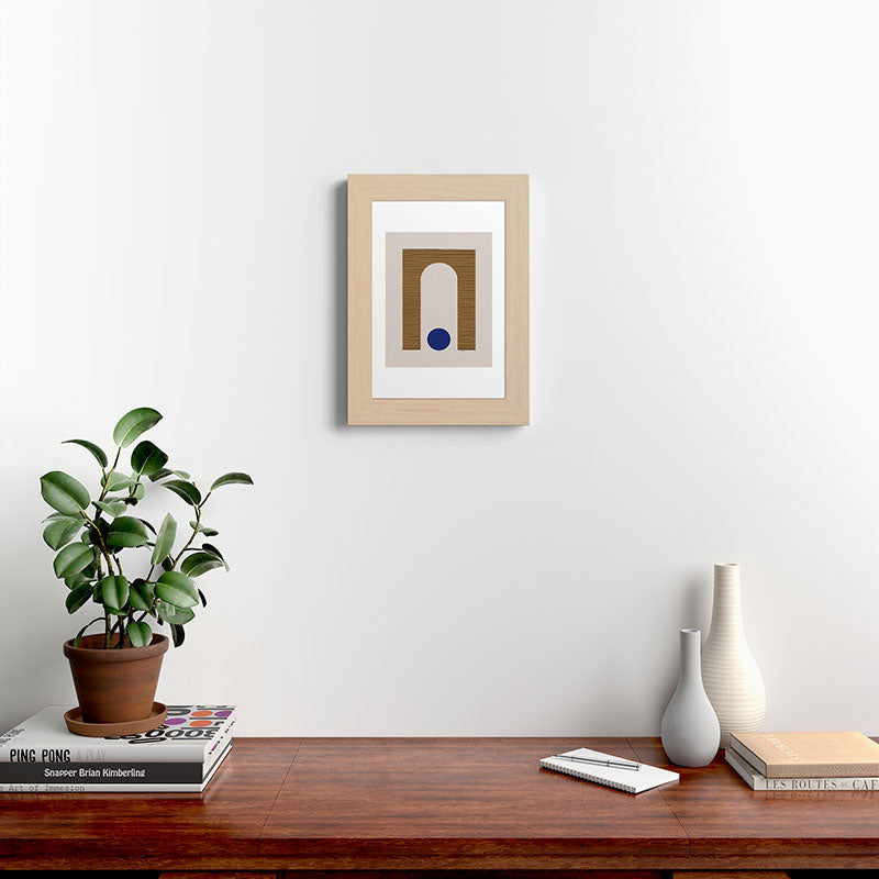 Blue Circle #1 Framed Art Print