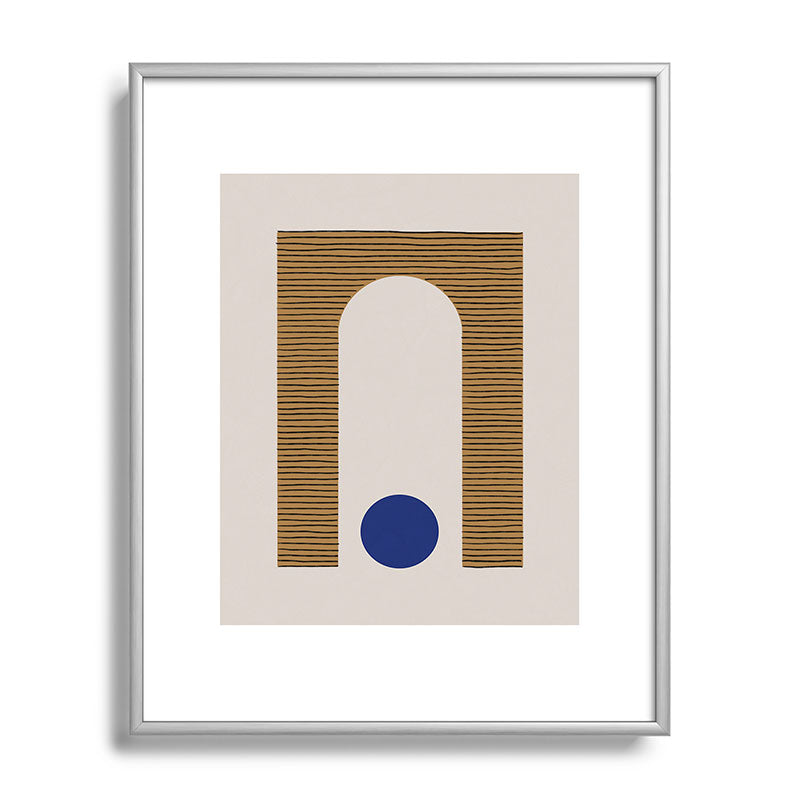 Blue Circle #1 Framed Art Print