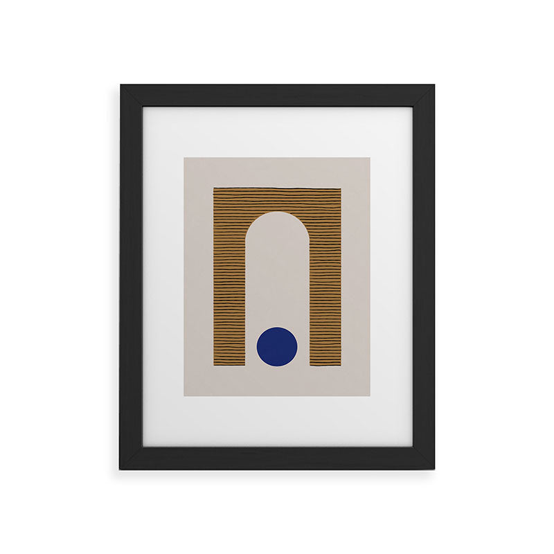Blue Circle #1 Framed Art Print
