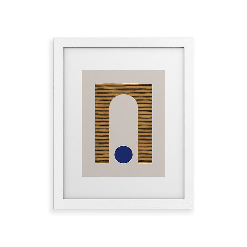 Blue Circle #1 Framed Art Print