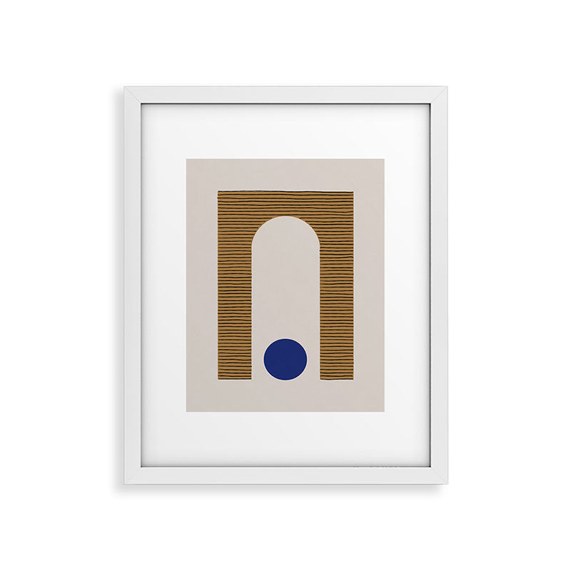 Blue Circle #1 Framed Art Print