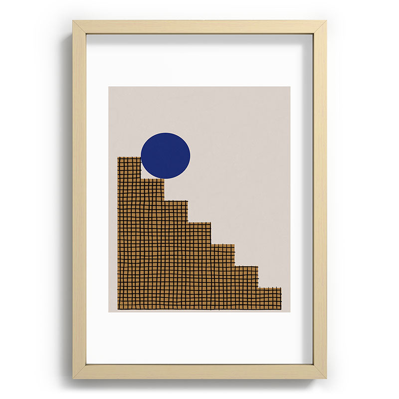 Blue Circle #2 Framed Art Print