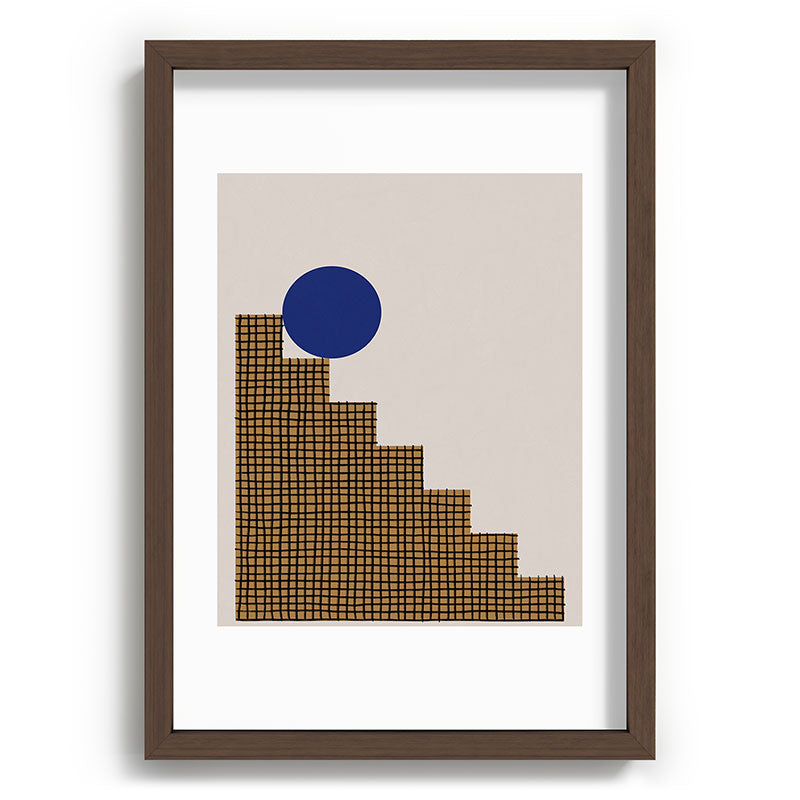 Blue Circle #2 Framed Art Print