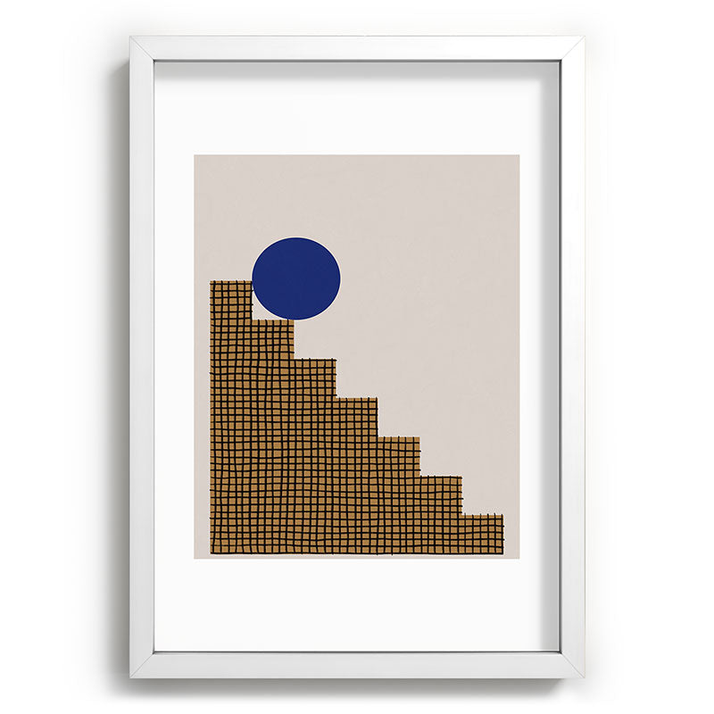 Blue Circle #2 Framed Art Print
