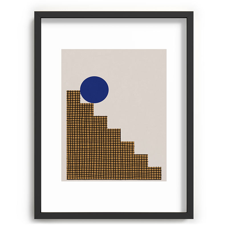 Blue Circle #2 Framed Art Print