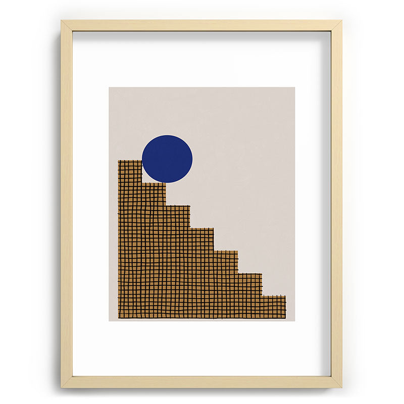 Blue Circle #2 Framed Art Print