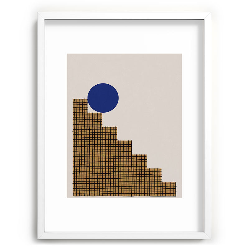Blue Circle #2 Framed Art Print