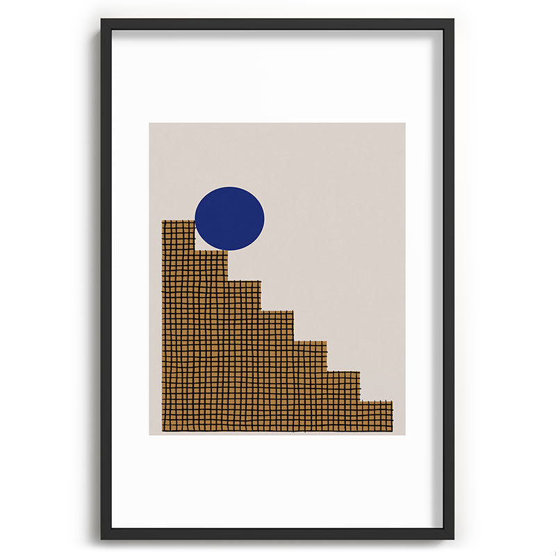 Blue Circle #2 Framed Art Print