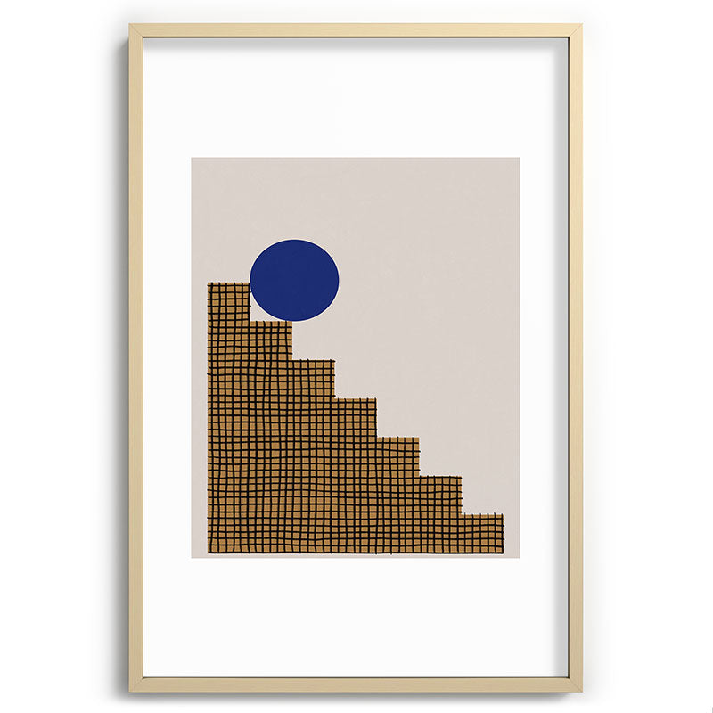 Blue Circle #2 Framed Art Print