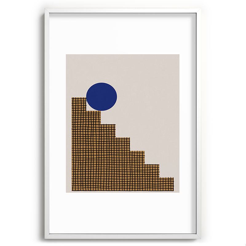 Blue Circle #2 Framed Art Print