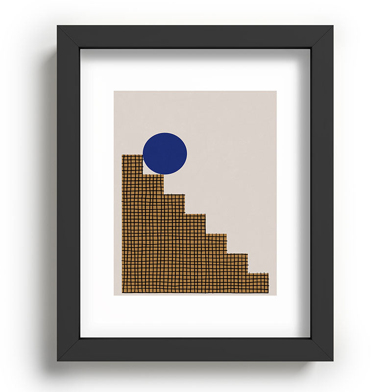 Blue Circle #2 Framed Art Print