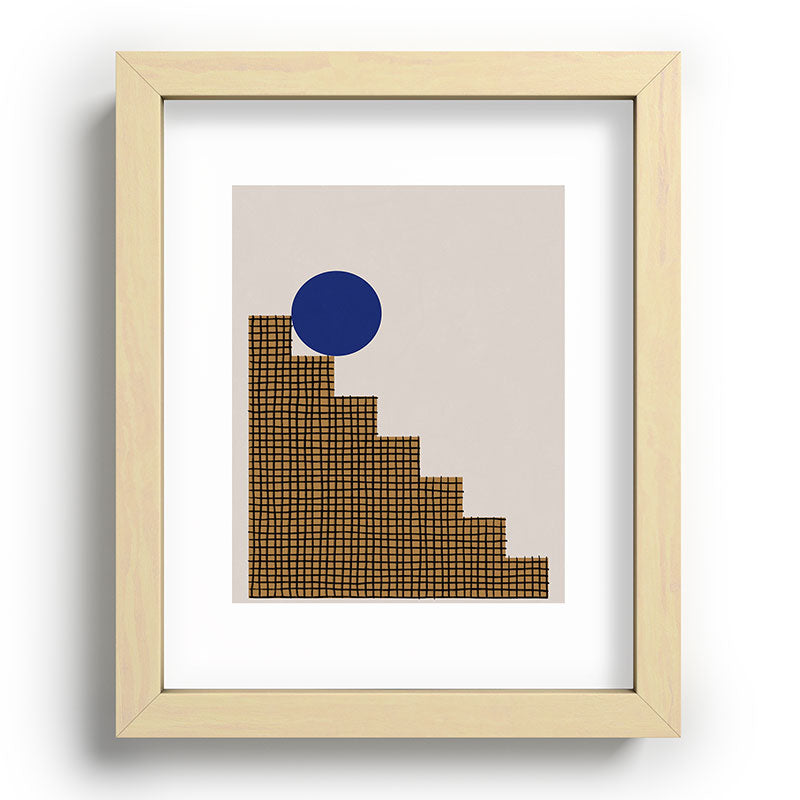 Blue Circle #2 Framed Art Print