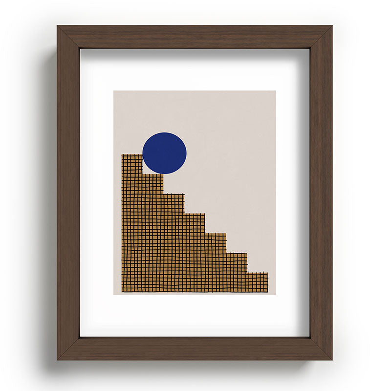 Blue Circle #2 Framed Art Print