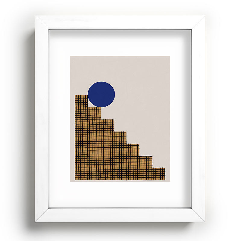 Blue Circle #2 Framed Art Print