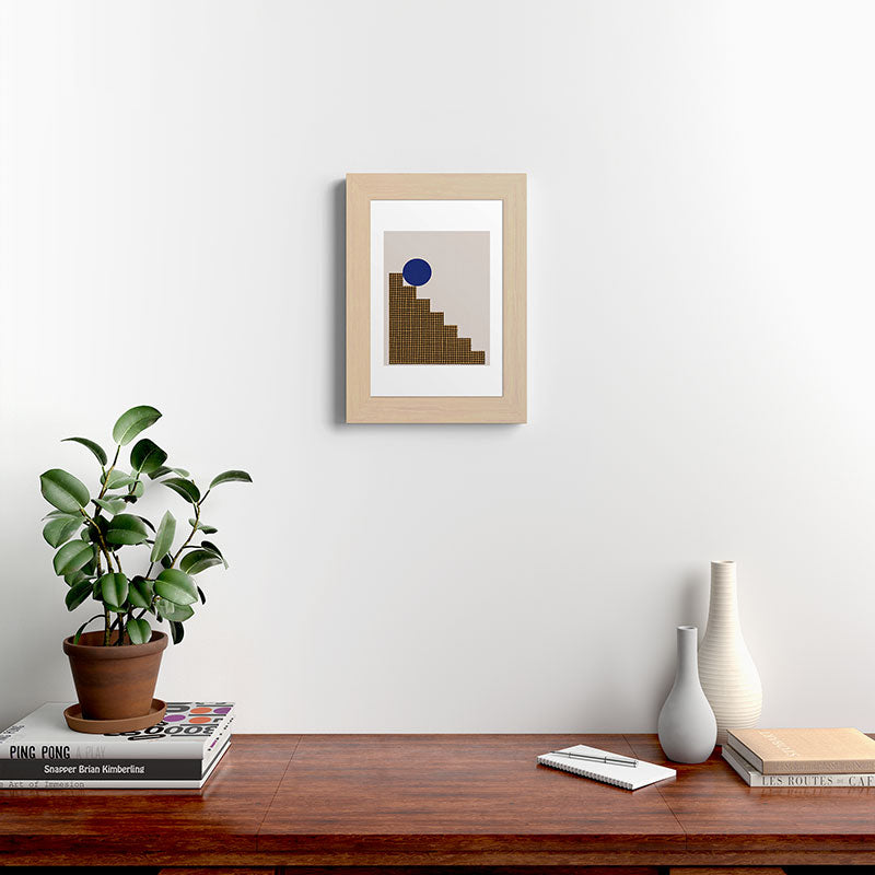 Blue Circle #2 Framed Art Print