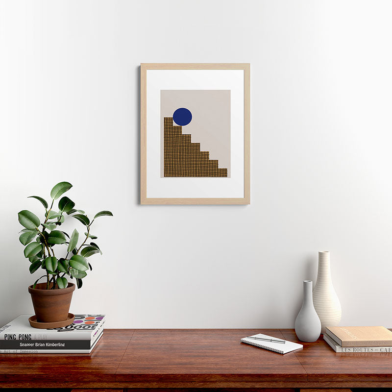Blue Circle #2 Framed Art Print