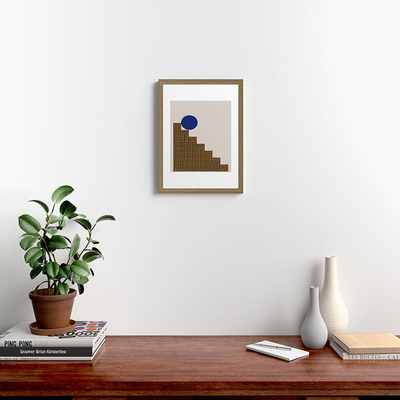 Blue Circle #2 Framed Art Print
