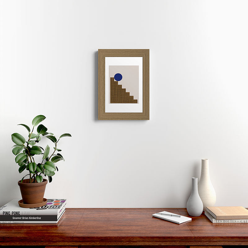 Blue Circle #2 Framed Art Print