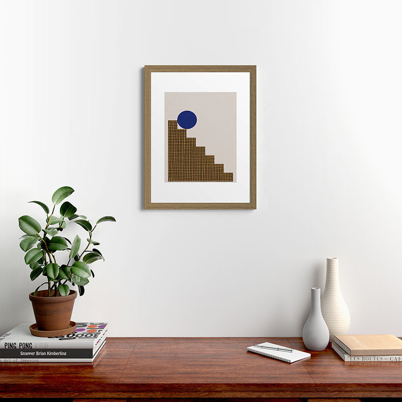 Blue Circle #2 Framed Art Print