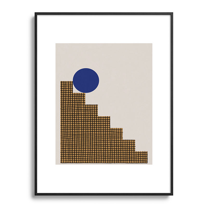 Blue Circle #2 Framed Art Print