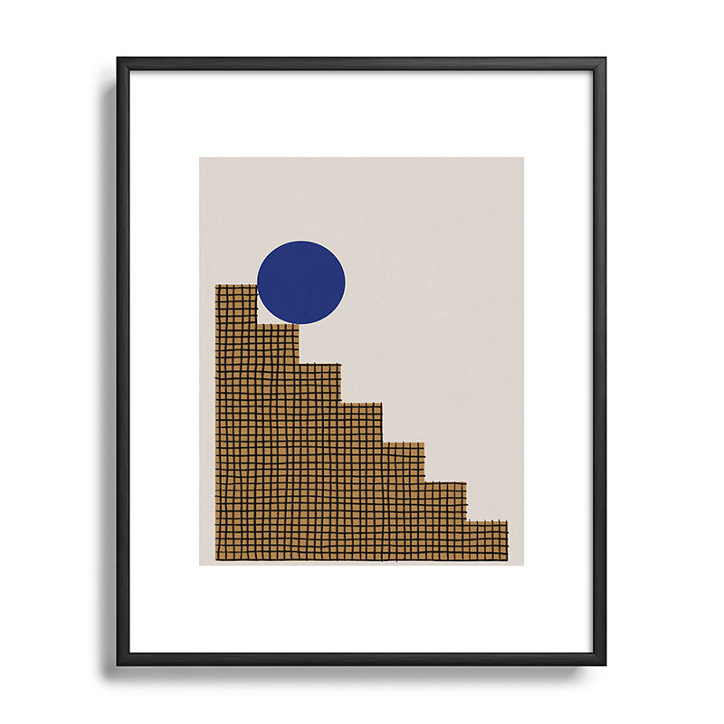 Blue Circle #2 Framed Art Print