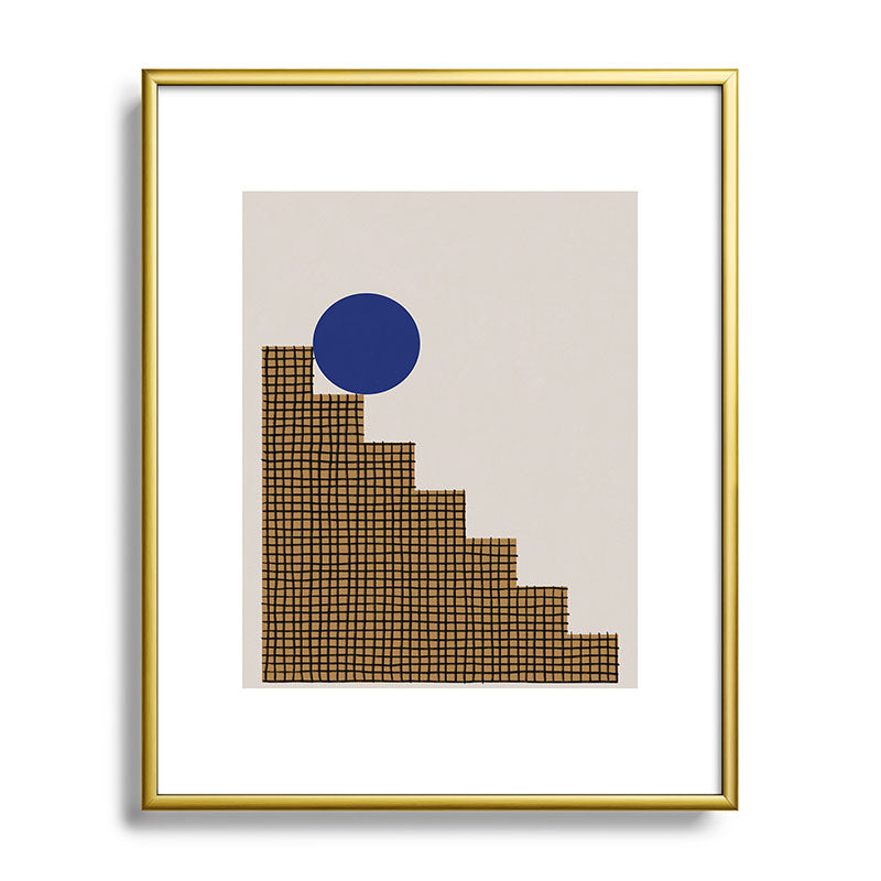 Blue Circle #2 Framed Art Print