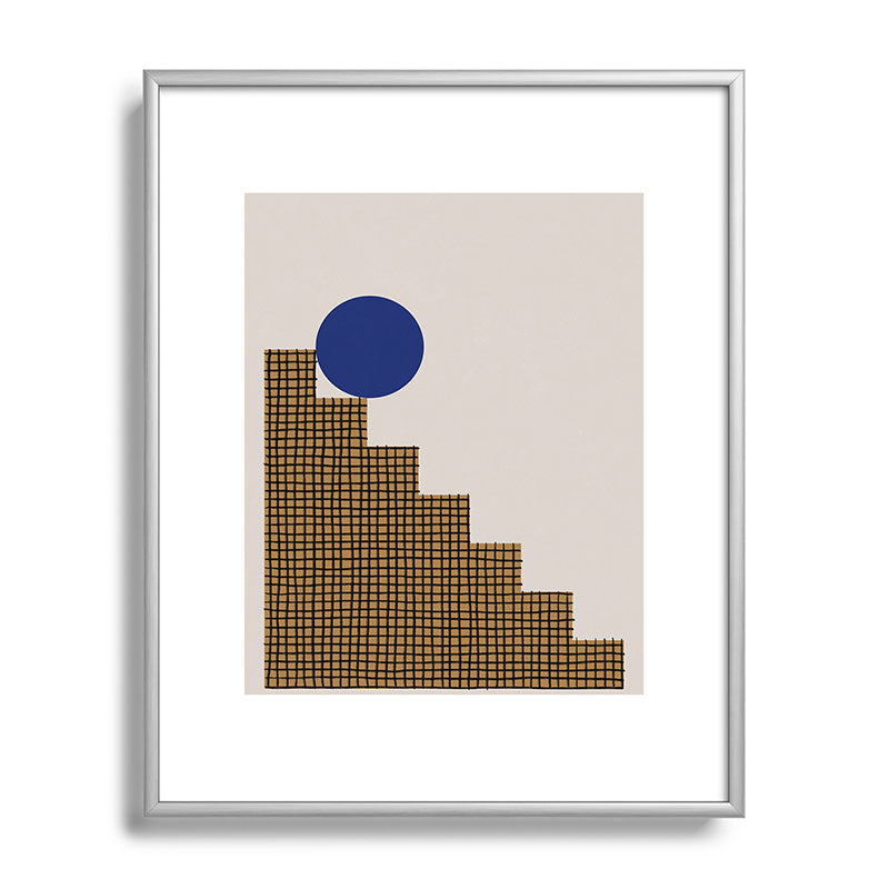 Blue Circle #2 Framed Art Print