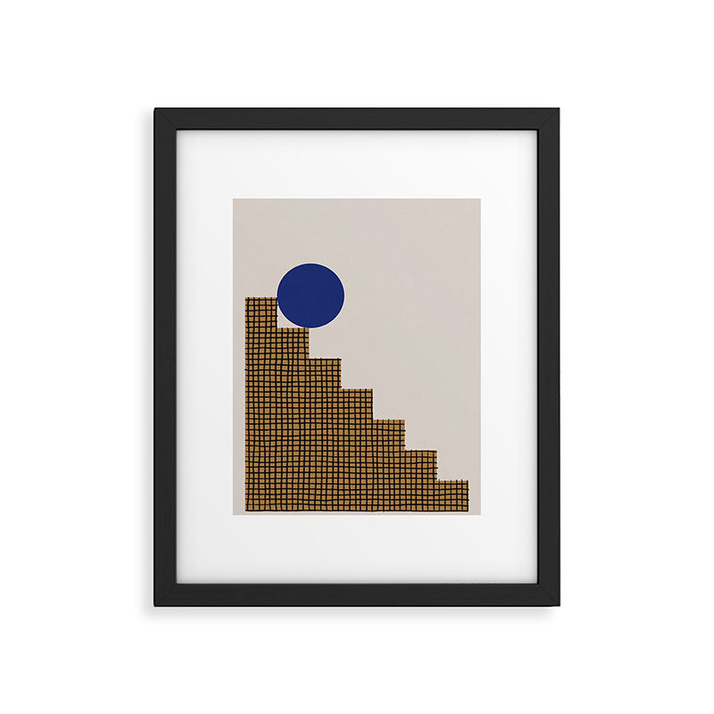 Blue Circle #2 Framed Art Print