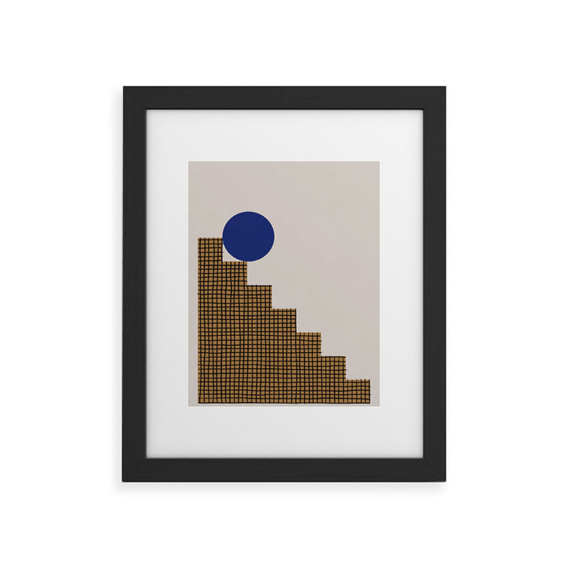 Blue Circle #2 Framed Art Print
