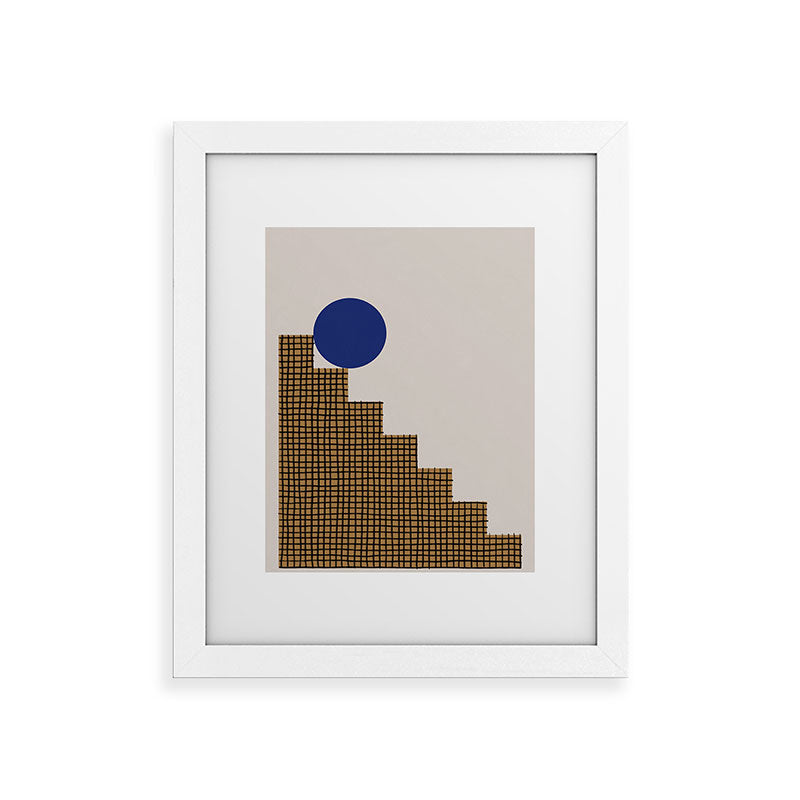 Blue Circle #2 Framed Art Print