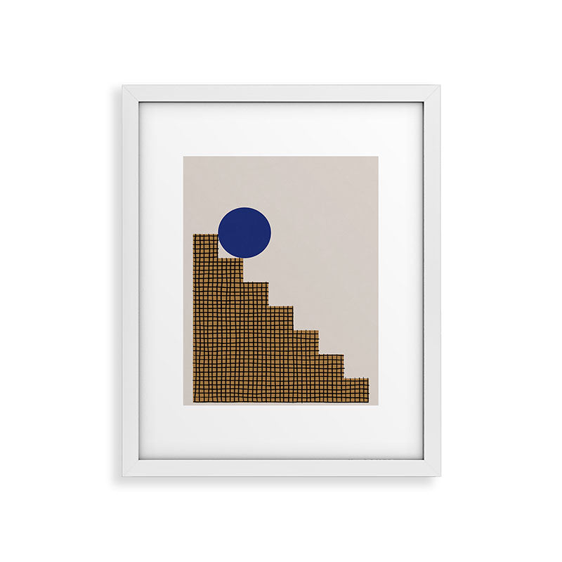 Blue Circle #2 Framed Art Print