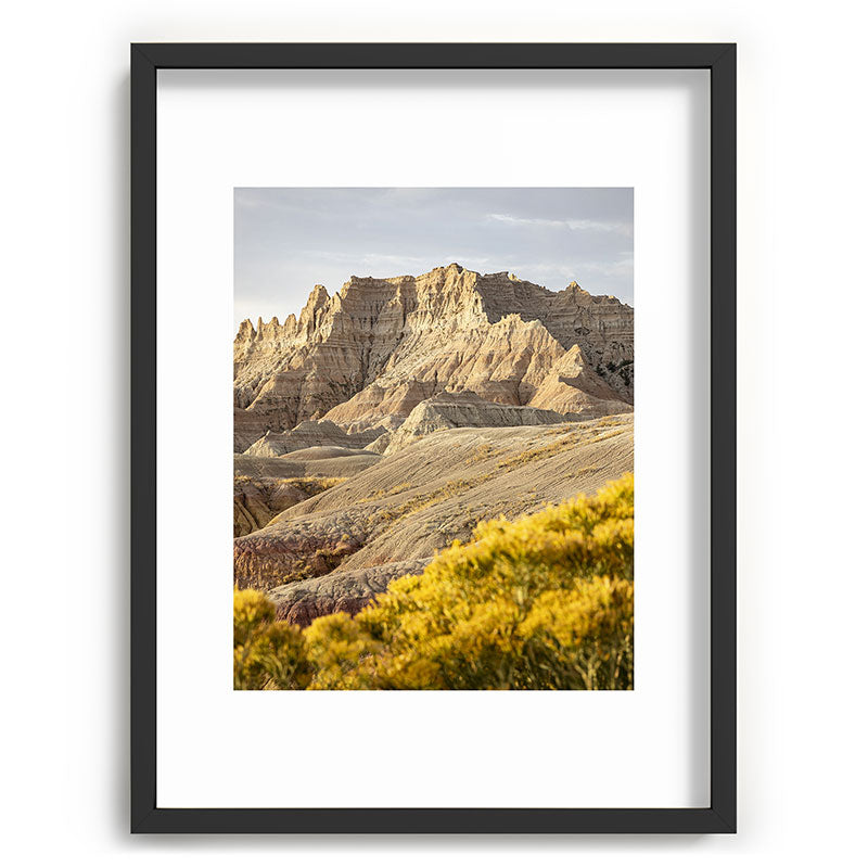 Sunrise over the Badlands x Badlands National Park Photography Framed Art Print