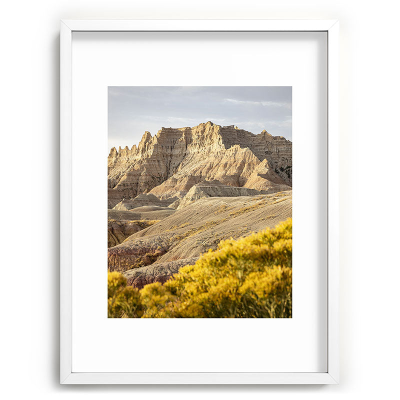 Sunrise over the Badlands x Badlands National Park Photography Framed Art Print