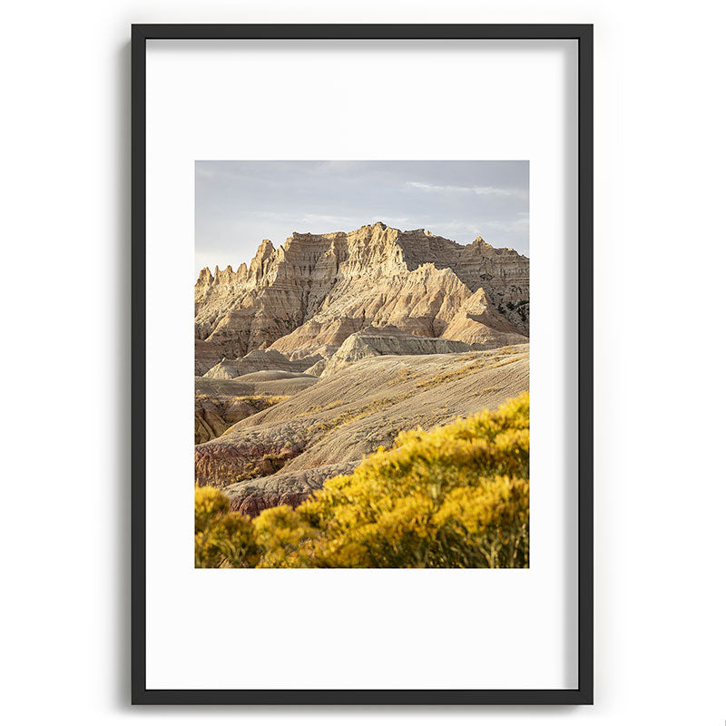Sunrise over the Badlands x Badlands National Park Photography Framed Art Print
