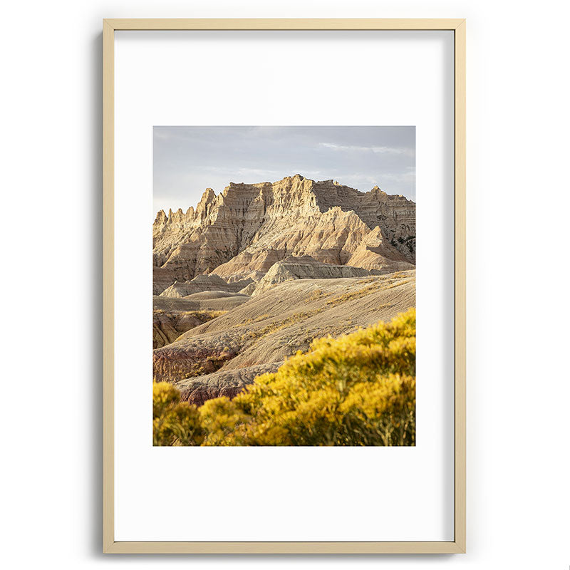 Sunrise over the Badlands x Badlands National Park Photography Framed Art Print