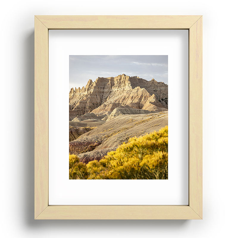 Sunrise over the Badlands x Badlands National Park Photography Framed Art Print
