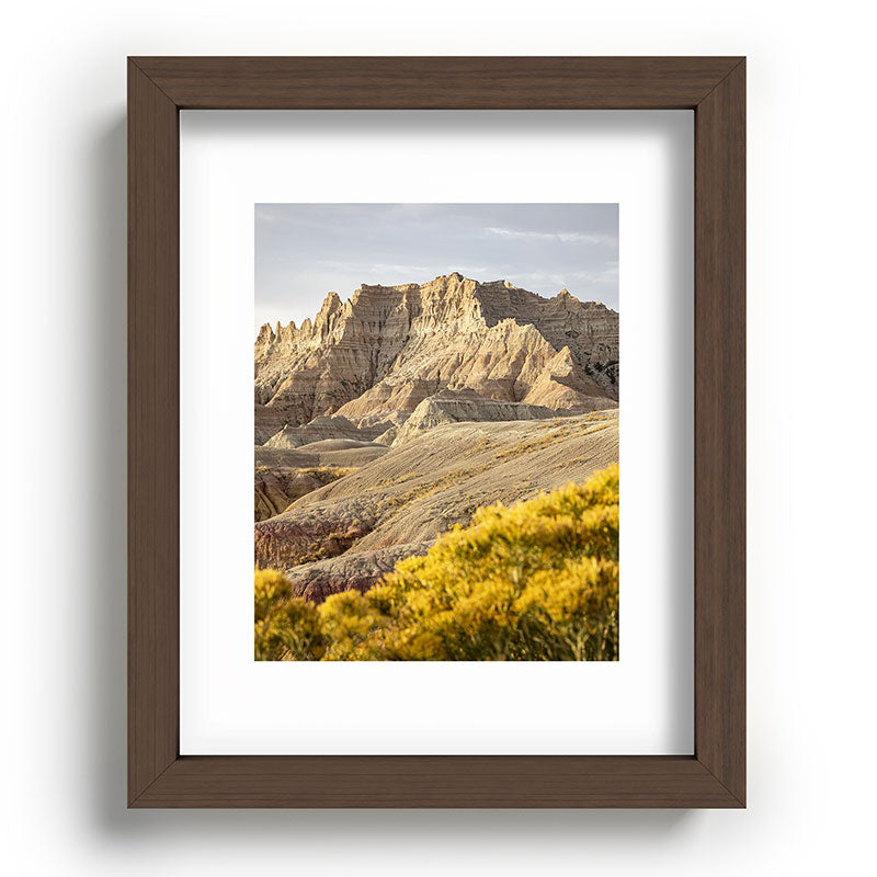Sunrise over the Badlands x Badlands National Park Photography Framed Art Print