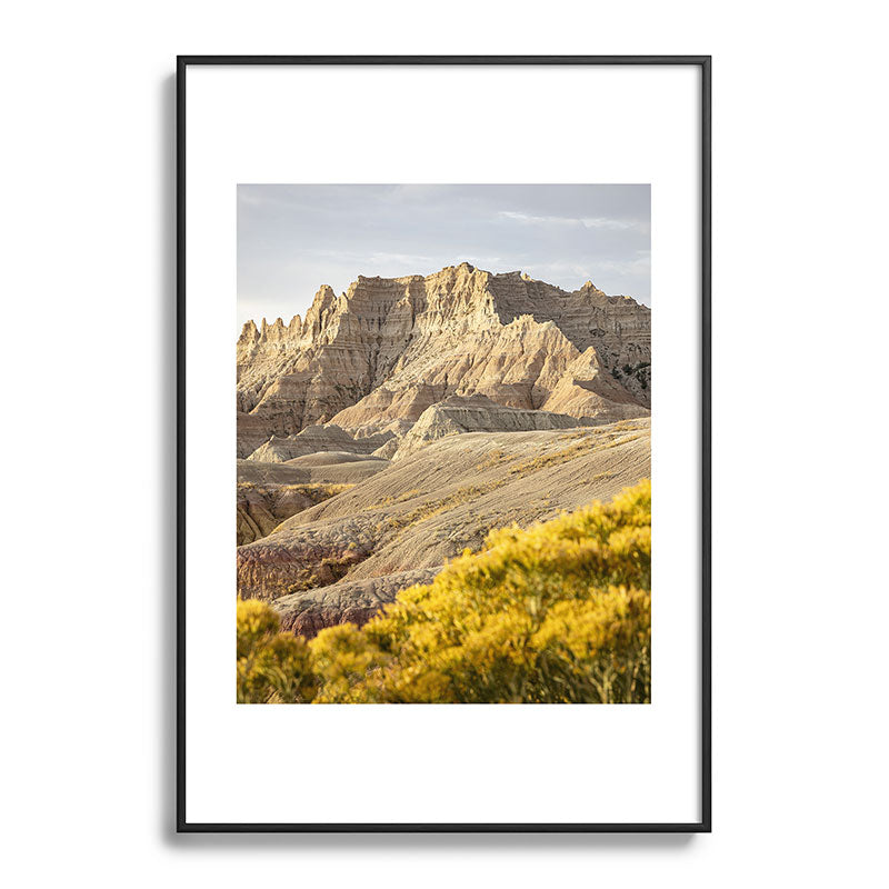 Sunrise over the Badlands x Badlands National Park Photography Framed Art Print