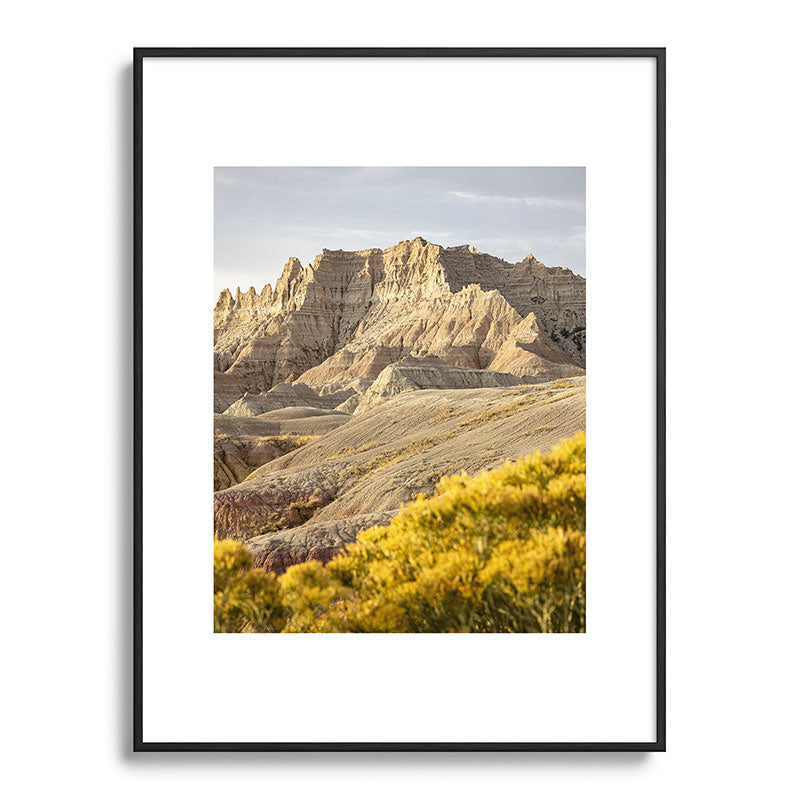 Sunrise over the Badlands x Badlands National Park Photography Framed Art Print